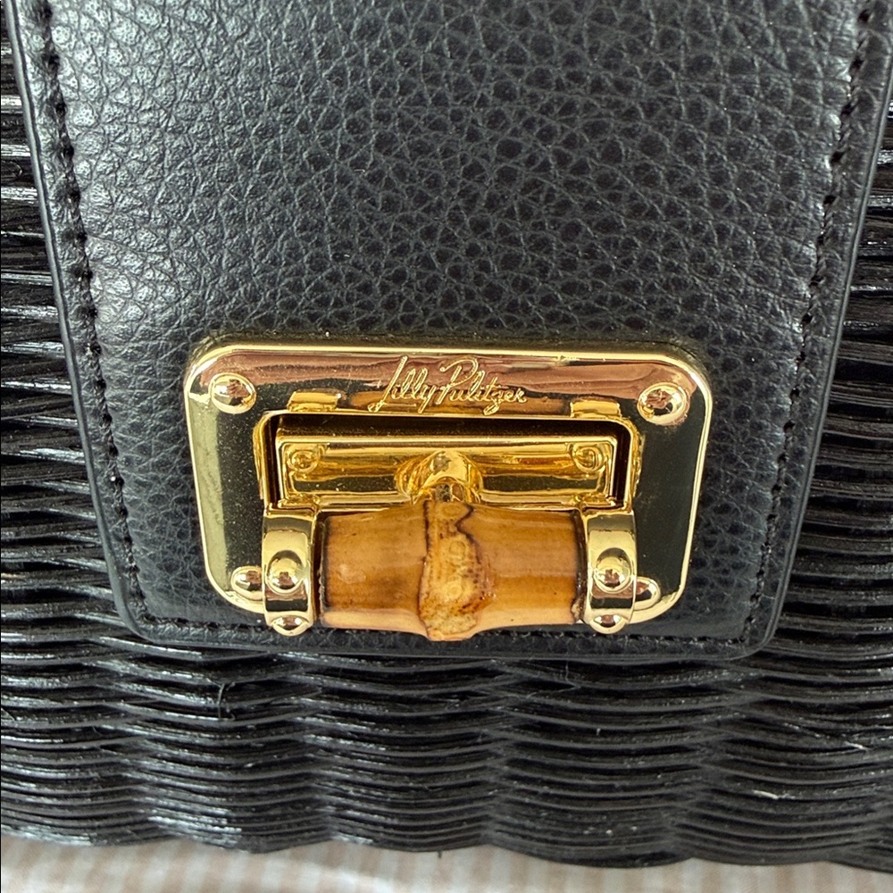 LILLY PULITZER Leena Top Handle Bag in Black - Picture 9 of 13